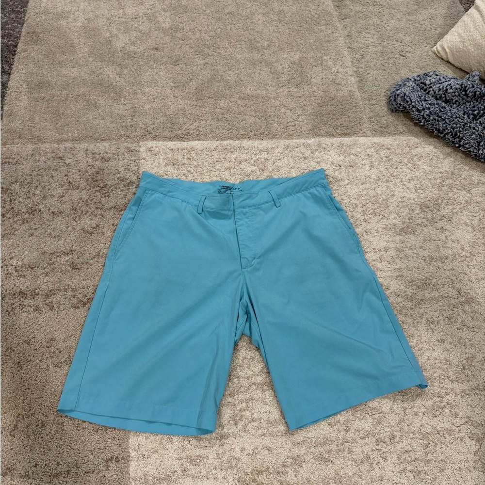 Nike Men's Teal Flat Front Shorts